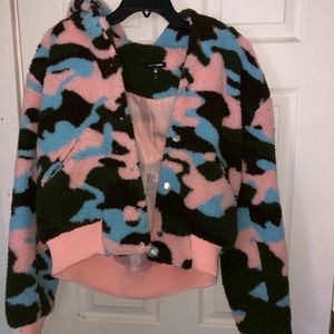 Fashion Nova fuzzy jacket